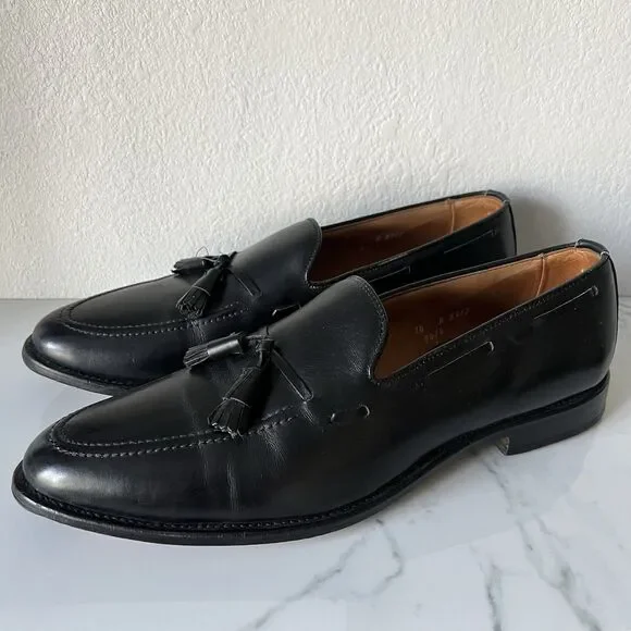 Allen Edmonds Grayson Tassel Loafers Size 14 A Black